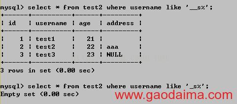 mysql惯用基础操作语法（五）-对数据的简单条件查询【命令行模式】