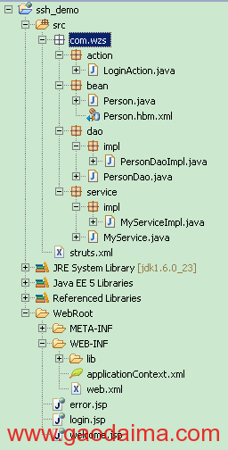 mysql+ssh调整例子，附源码下载