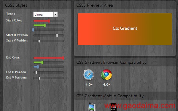 CSS3网页资源:快速生成CSS渐变的10个在...