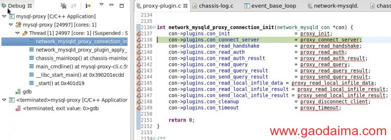 mysql proxy代码记要