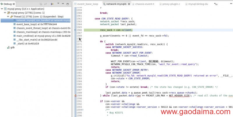 mysql proxy代码记要
