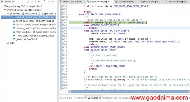 mysql proxy代码记要