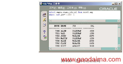 用SQL进行单表查询