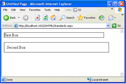 网页制作知识：XHTML 和 DOCTYPE 切换