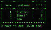 替 MySQL 的查询结果添加排名字段