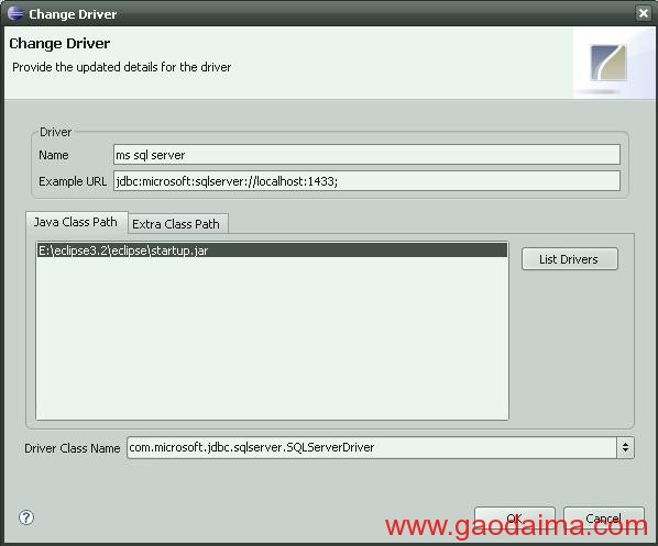 sql server 2000 的 jdbc 连接