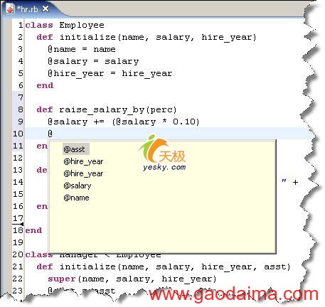 使用Eclipse＋RDT插件进行Ruby开发