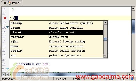 JBuilder2005创建开发文档之编写注释