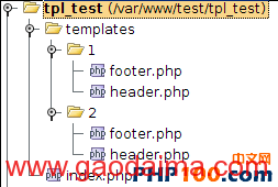 php实现简单的页面模板更换效果