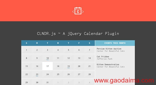 给开发者准备的&nbsp;10&nbsp;款最好的&nbsp;jQuery&nbsp;日历插件