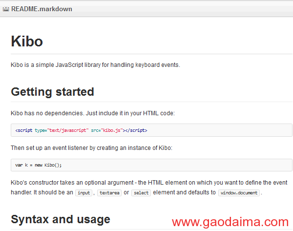 20个优秀的JavaScript&nbsp;键盘事件处理库