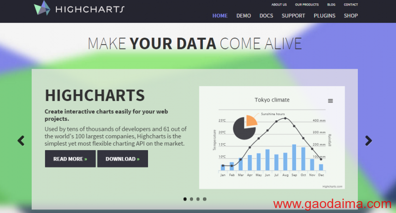 11个很棒的&nbsp;jQuery&nbsp;图表库