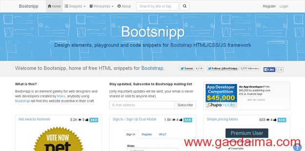 推荐15款最好的&nbsp;Twitter&nbsp;Bootstrap&nbsp;开发工具