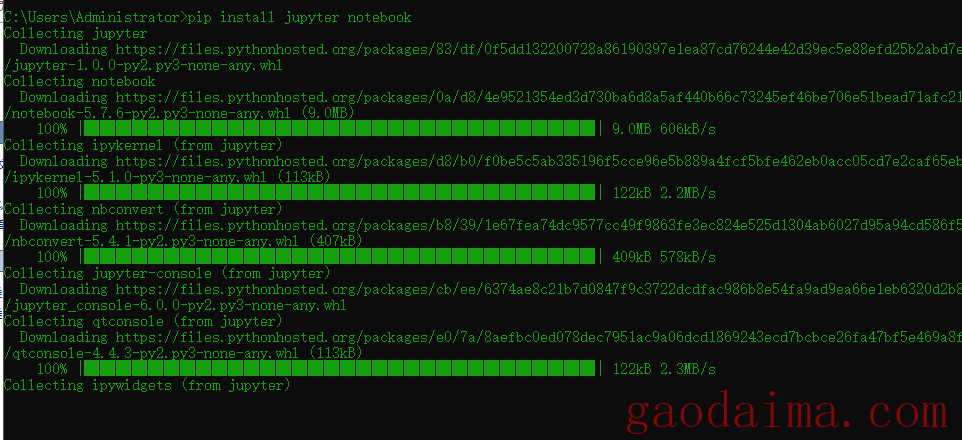 怎样在python里安装jupyter？