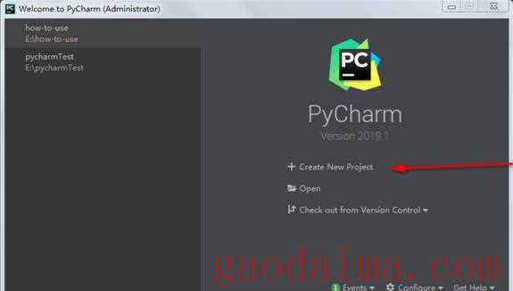 pycharm怎么新建工程？
